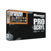 Monument Hobbies 7160 Pro Acryl: SET-MET Expansion Metallics Acrylic Paint Set (9 Colors) 22ml Bottles