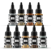 Monument Hobbies 7160 Pro Acryl: SET-MET Expansion Metallics Acrylic Paint Set (9 Colors) 22ml Bottles