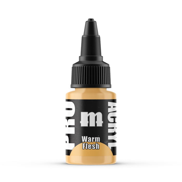 Monument Hobbies 73 Pro Acryl: Warm Flesh Acrylic Paint 22ml Bottle