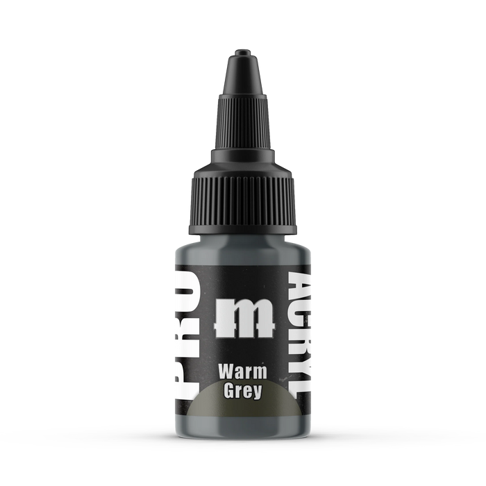 Monument Hobbies 74 Pro Acryl: Warm Grey Acrylic Paint 22ml Bottle