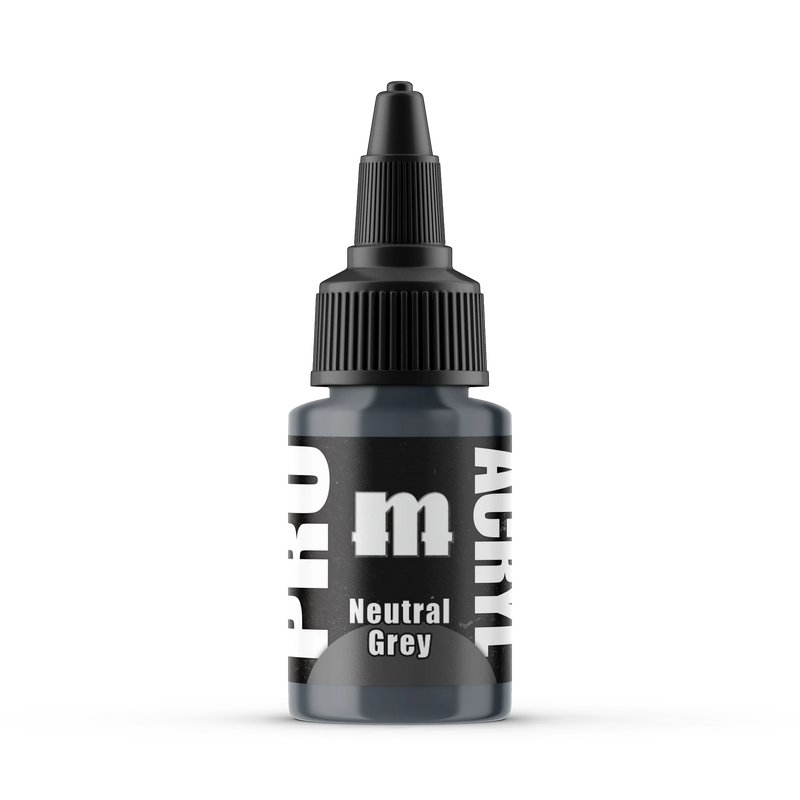 Monument Hobbies 75 Pro Acryl: Neutral Grey Acrylic Paint 22ml Bottle