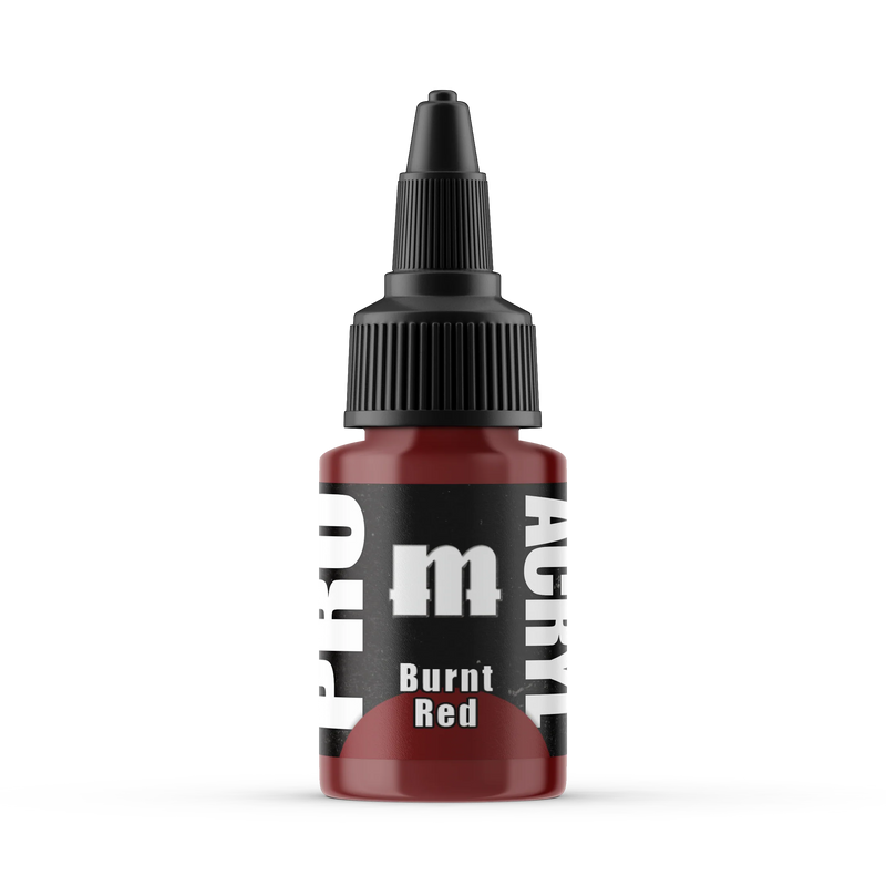 Monument Hobbies 8 Pro Acryl: Burnt Red Acrylic Paint 22ml Bottle