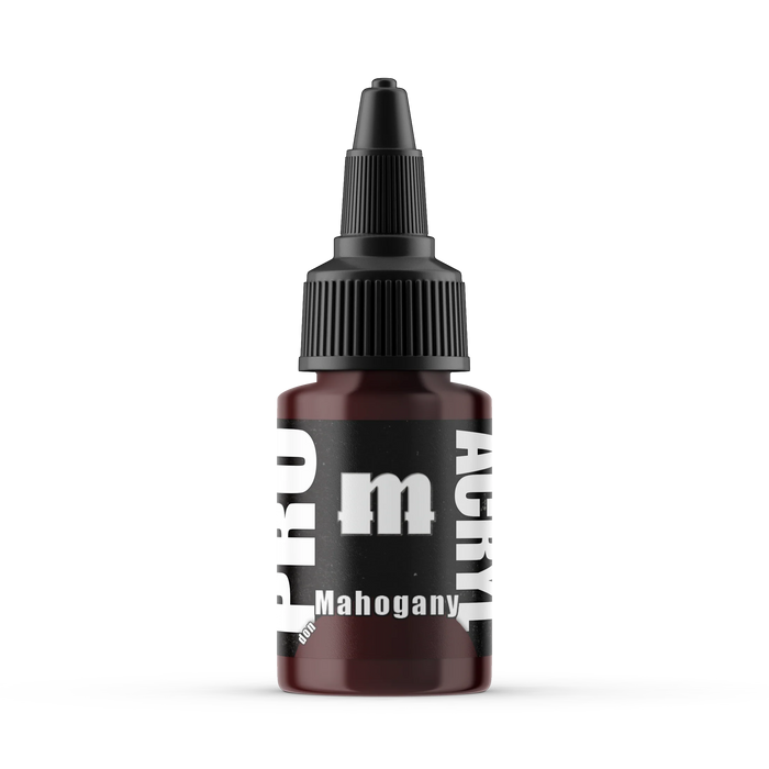 Monument Hobbies 9 Pro Acryl: Mahogany Acrylic Paint 22ml Bottle