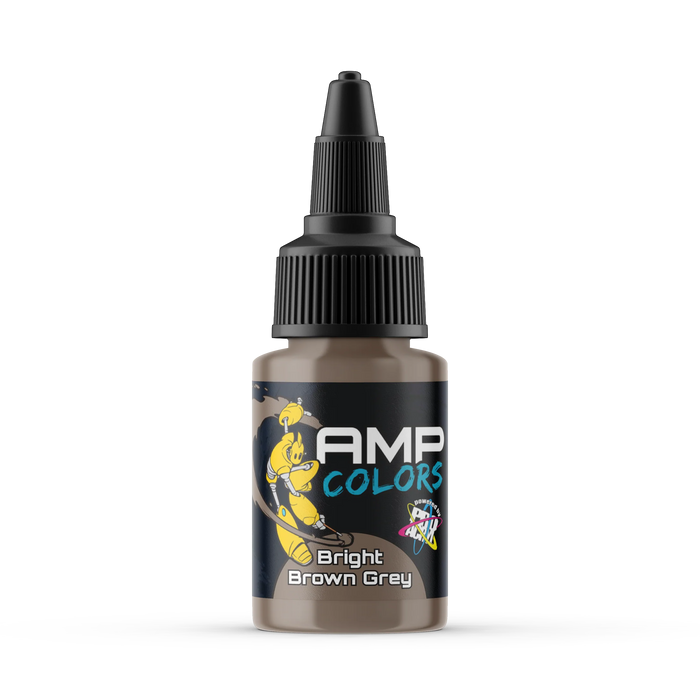 Monument Hobbies AMP21 Pro Acryl AMP Colors: Bright Brown Grey Acrylic Paint 22ml Bottle
