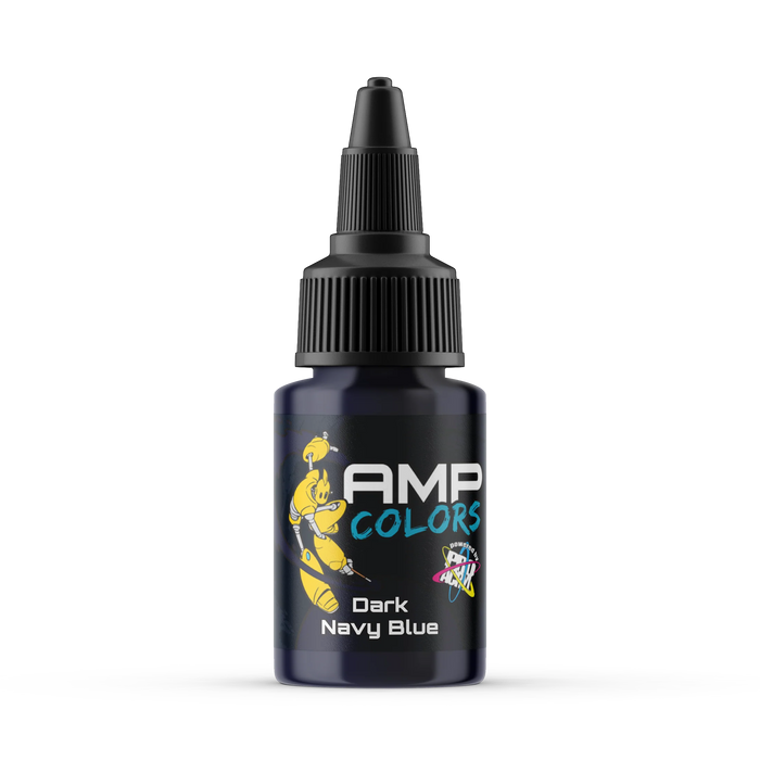 Monument Hobbies AMP5 Pro Acryl AMP Colors: Dark Navy Blue Acrylic Paint 22ml Bottle