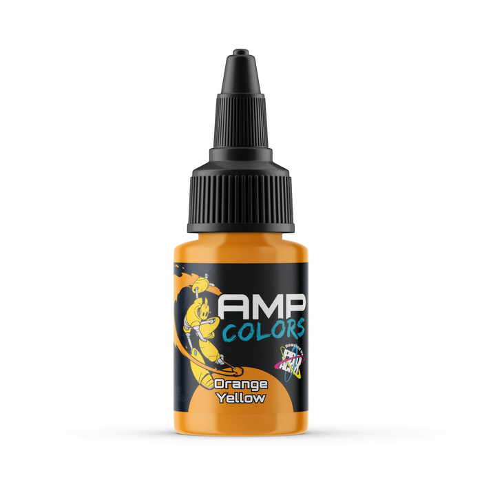 Monument Hobbies AMP7 Pro Acryl AMP Colors: Orange Yellow Acrylic Paint 22ml Bottle