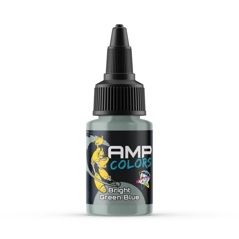 Monument Hobbies AMP9 Pro Acryl AMP Colors: Bright Green Blue Acrylic Paint 22ml Bottle