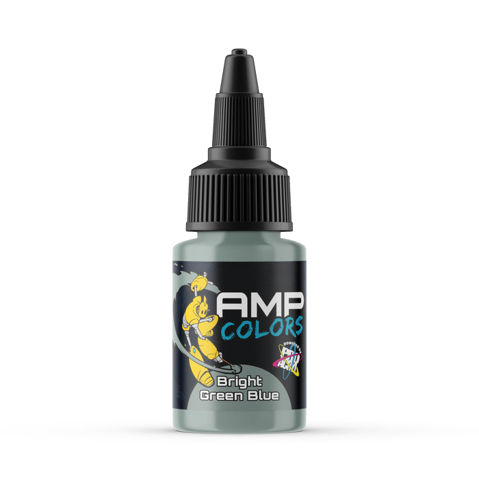 Monument Hobbies AMP9 Pro Acryl AMP Colors: Bright Green Blue Acrylic Paint 22ml Bottle