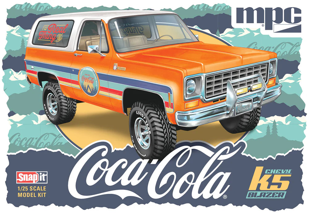 MPC 1022 1/25 Coca-Cola Chevy K5 Blazer Snap-it Model Kit — White Rose ...