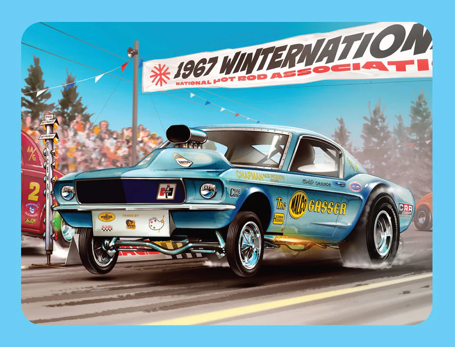 MPC 1027 1/25 Ohio George Malco Gasser Mustang Model Kit in Collectors Tin