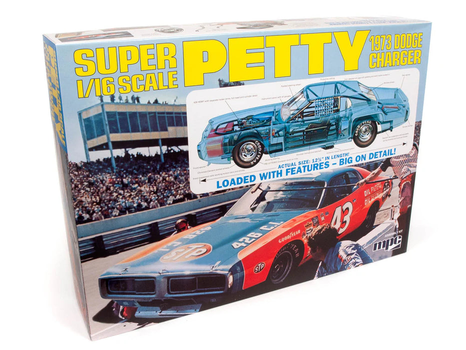 MPC 938 1/25 Richard Petty 1973 Dodge Charger Skill Level 3 Model Kit