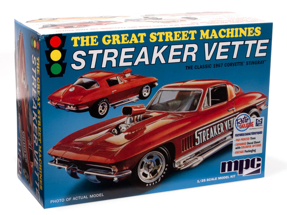 MPC 973 1/25 1967 Chevy Corvette Stingray Streaker Vette  Skill Level 2 Model Kit