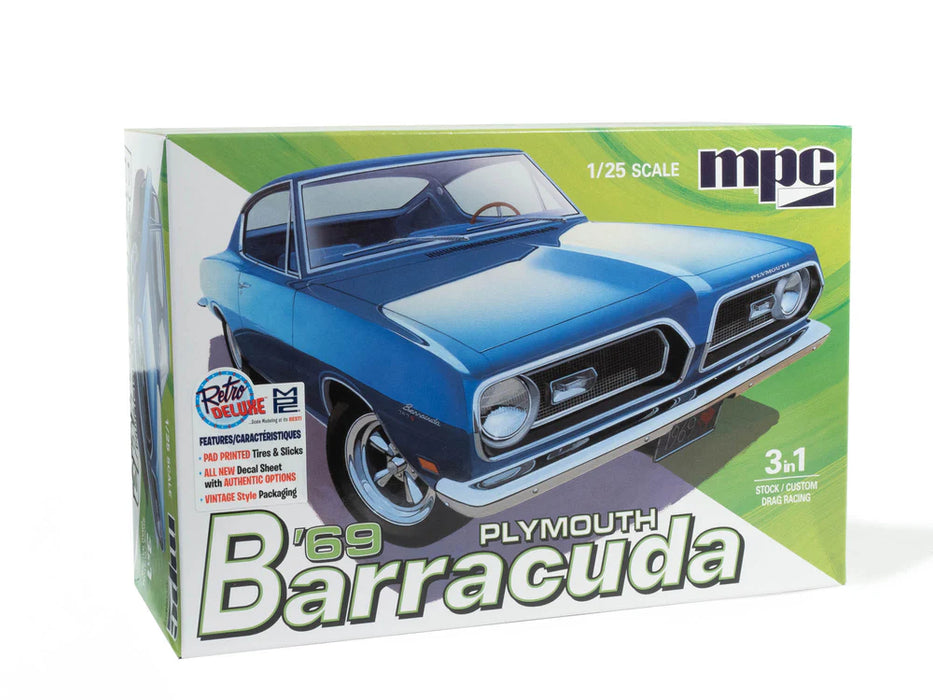 MPC 994 1/25 1969 Plymouth Barracuda Skill Level 2 Model Kit
