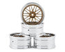 MST 832101GD S-GD LM Changeable Offset Wheelset 4 Pack - Gold