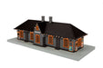 MTH 30-90640 O Gauge Halloween Transylvania Passenger Station with Orange LEDs