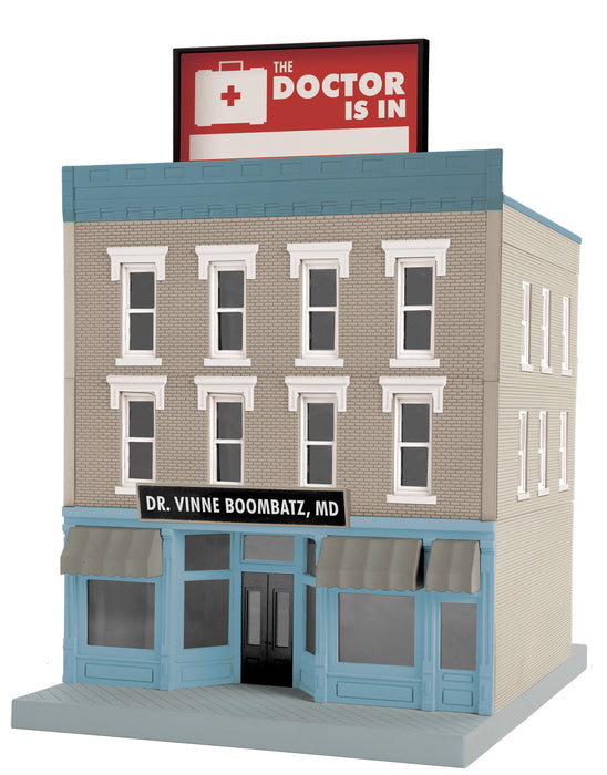 MTH 30-90660 O Gauge 3 Story City Building Dr. Vinnie Doombatz