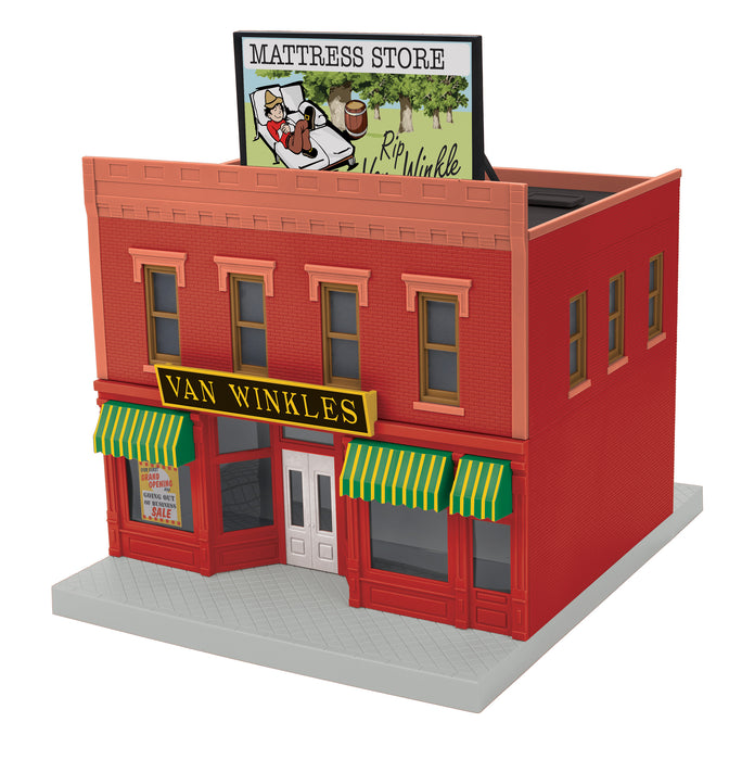 MTH 30-90685 O Gauge 2 Story City Building Rip Van Winkle Mattress Store