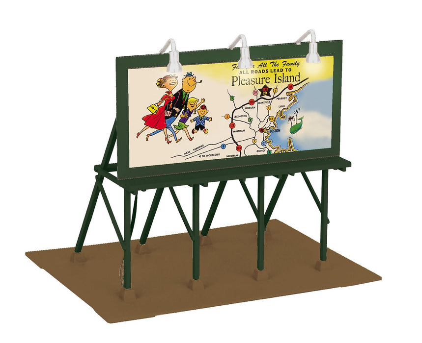MTH 30-90701 O Gauge Lighted Billboard Pleasure Island