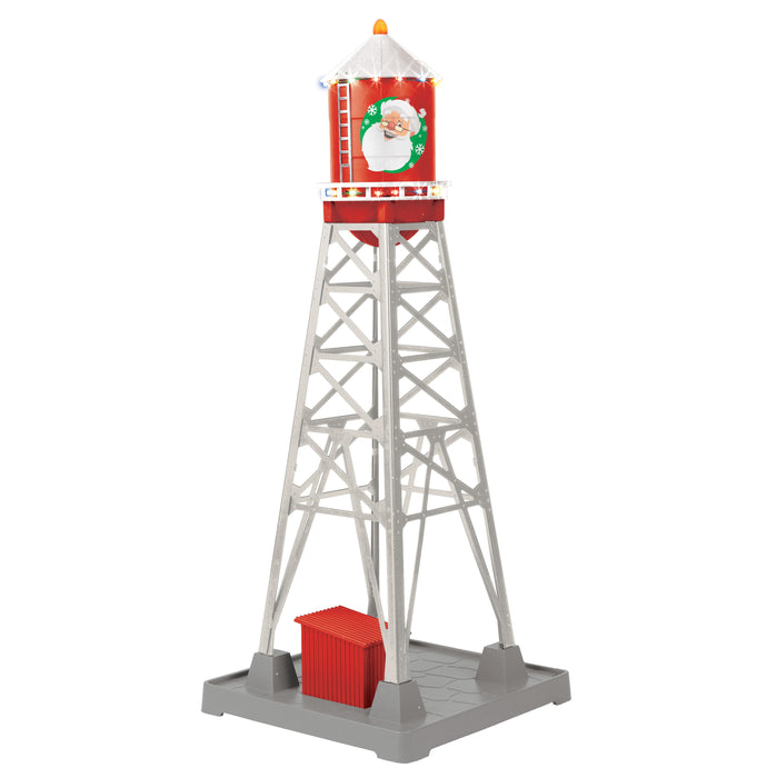 MTH 30-90738 O Gauge #193 Industrial Water Tower - Santa Christmas