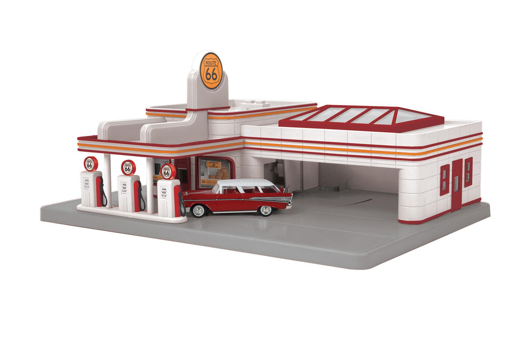 MTH 30-91002 O Gauge Operating Gas Station Route 66
