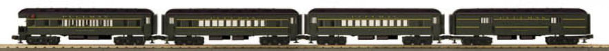MTH 33-6238 O Gauge RailKing 4 Car Madison Passenger Set - Pullman - Like New USED