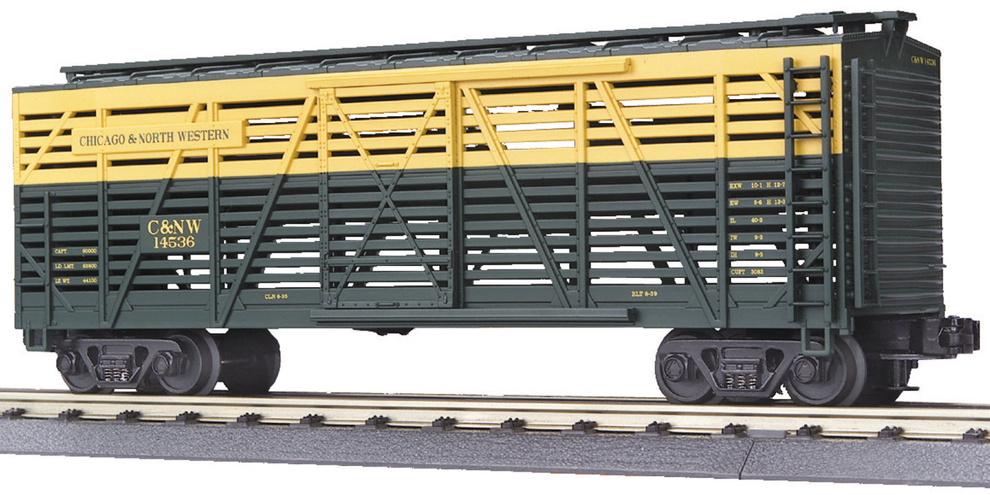 MTH Premier 20-90016A O Scale Steel Sided Stock Car C&NW 14536  - NOS