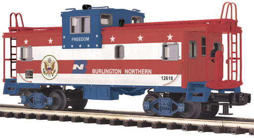 MTH Premier 20-91105 O Scale Extended Vision Caboose Burlington Northern "Freedom" BN 12618- NOS
