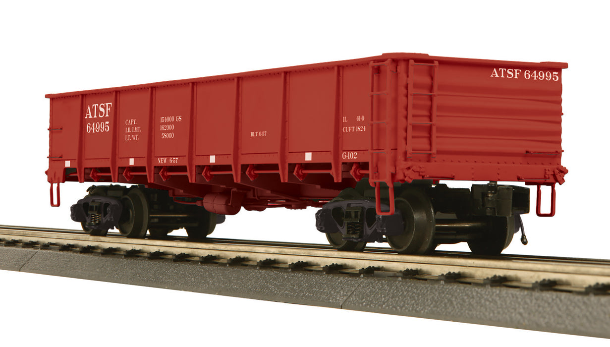 MTH Premier 20-95480 O Scale 55 Ton Steel Drop Bottom Gondola Car Santa Fe ATSF