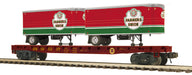 MTH Premier 20-95714 O Scale DM&IR Flatcar with Farmer's Union Pup Trailers