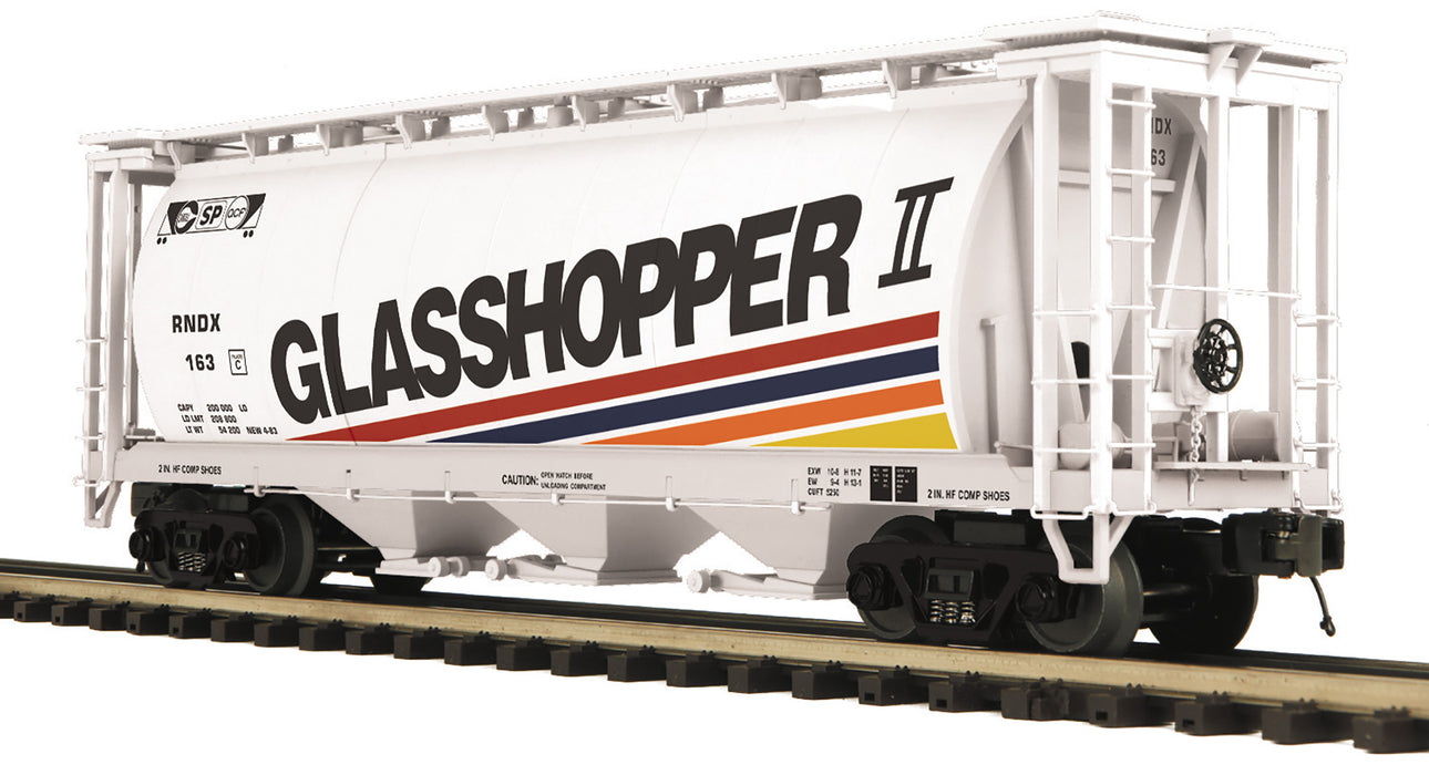 MTH Premier 20-96821 O Scale 3-Bay Cylindrical Hopper Glasshopper II RNDX
