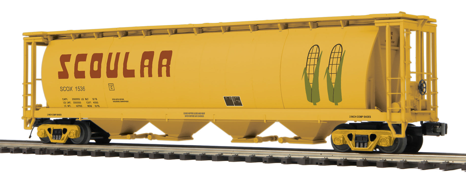 MTH Premier 20-97993 O Scale100 Ton Covered Hopper Car Scoular SCOX #'s Vary