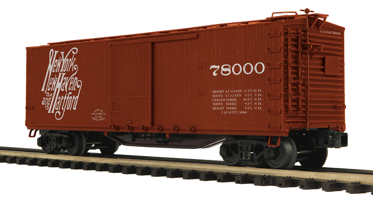 MTH Premier 20-99327 O Scale 40' USRA Double Sheathed Boxcar New Haven #'s Vary