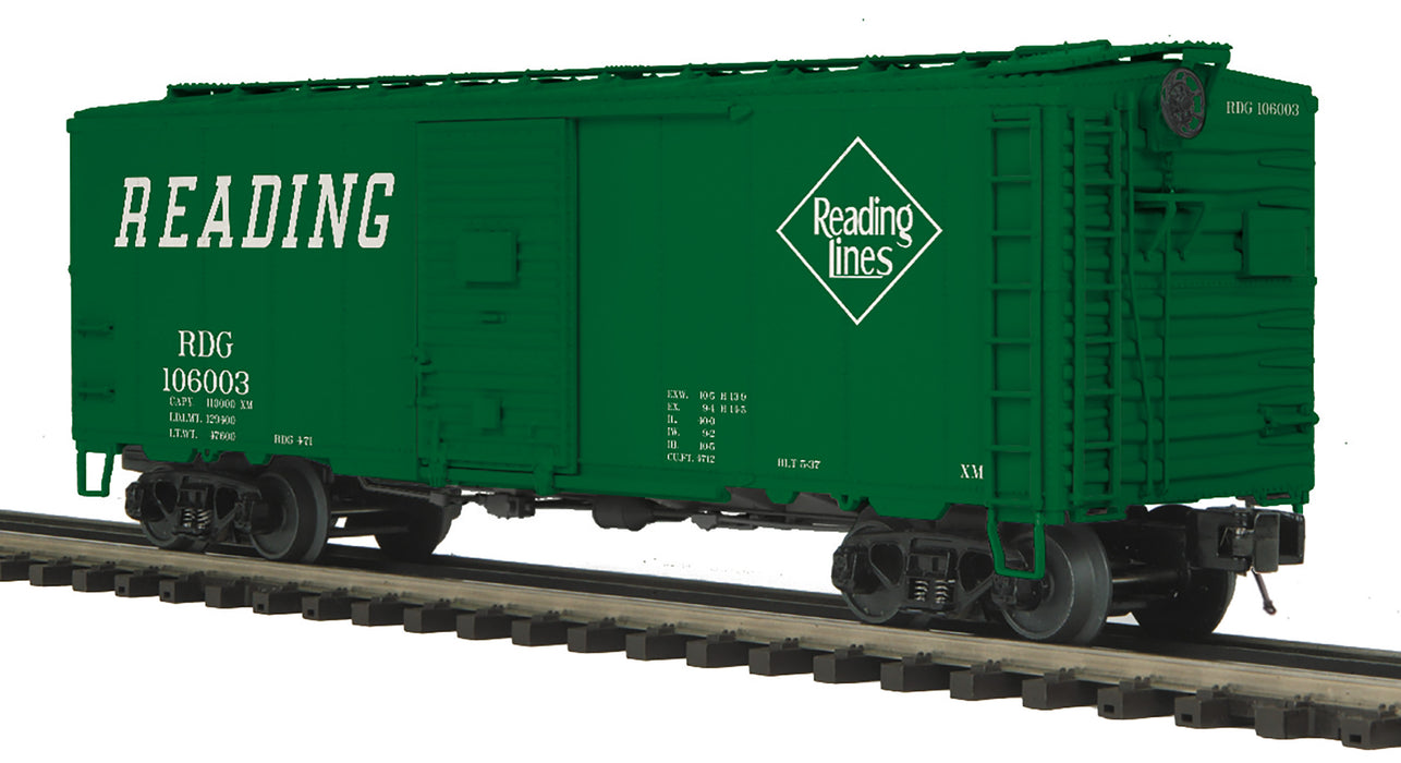 MTH Premier 20-99395 O Scale 40' AAR Boxcar Reading RDG