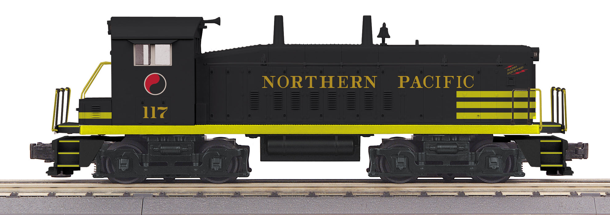 MTH RailKing 30-20909-1 O Gauge SW9 Diesel Northern Pacific NP 117 with PS3