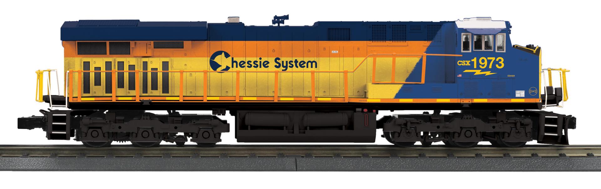 MTH RailKing 30-212421-1 O Gauge GE ES44 Diesel Chessie Heritage CSX 1973 (PS3)