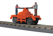 MTH RailKing 30-5236 O Gauge Operating Handcar - MOW Orange