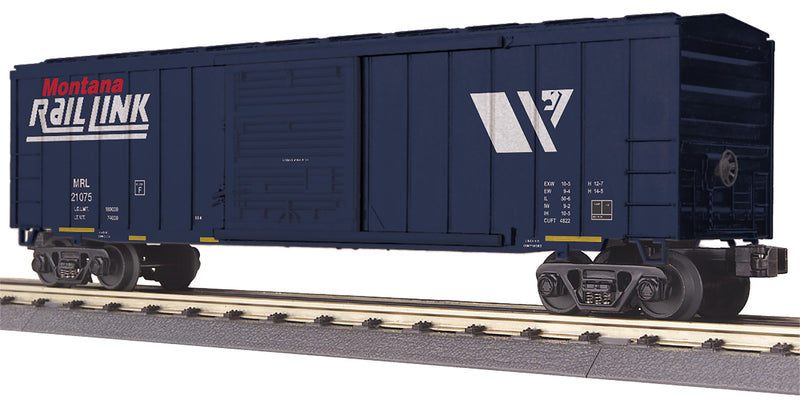 MTH Railking 30-71092 O Gauge 50' Modern Boxcar Montana Rail Link MRL #'s Vary