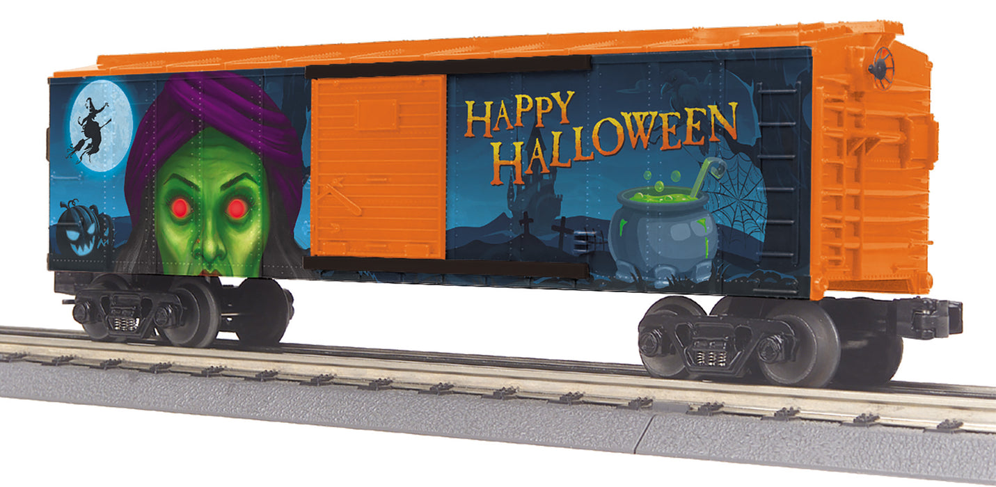 MTH RailKing 30-71152 O Gauge Halloween Boxcar with Glowing LEDs