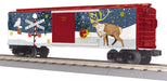 MTH RailKing 30-71196 O Gauge Boxcar North Pole with Blinking LEDs