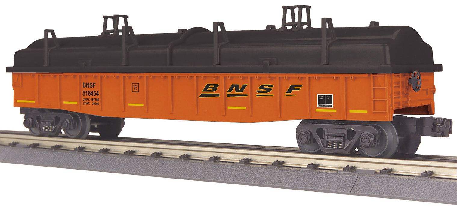 MTH RailKing 30-72234 O Gauge Gondola with Cover Norfolk Southern BNSF 516454