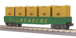MTH RailKing 30-7298 O Gauge Gondola with LCL Containers Reading RDG 37287 - Like New USED