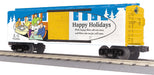 MTH RailKing 30-74824 O Gauge Boxcar Happy Holidays