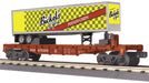 MTH RailKing 30-76891 O Gauge PRR 475359 Flat Car with 40’ Bickel's Trailer
