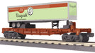 MTH RailKing 30-76893 O Gauge NP 62518 Flat Car with 40’ Bisquick Trailer