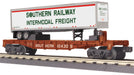 MTH RailKing 30-76895 O Gauge Flat Car with 40’ Trailer Southern 124309