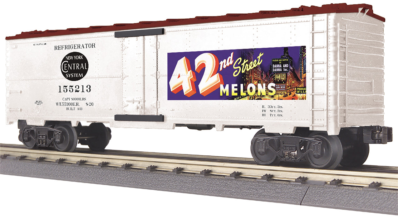 MTH RailKing 30-78226 O Gauge Steel Reefer Car 42nd Street Melons #'s Vary