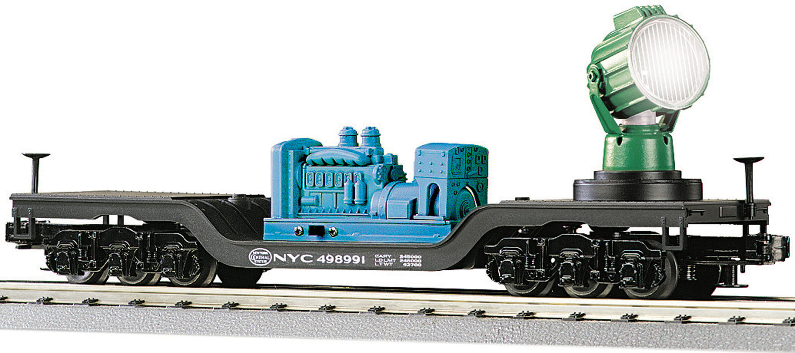 MTH RailKing 30-8305 O Gauge Die Cast Searchlight Car New York Central NYC 498991 - NOS