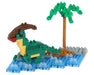 Nanoblock 22384 Collection Series Waterside Parasaurolophus "Dinosaurs"