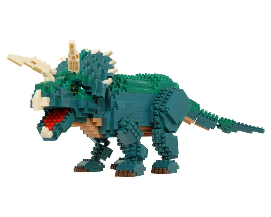Nanoblock 22385 Advanced Hobby Series Dinosaur Deluxe Edition Triceratops 3D Puzzle