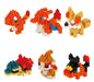 Nanoblock 22363 Pokemon Type Fire Set 1 Blind Box (6 Figures)